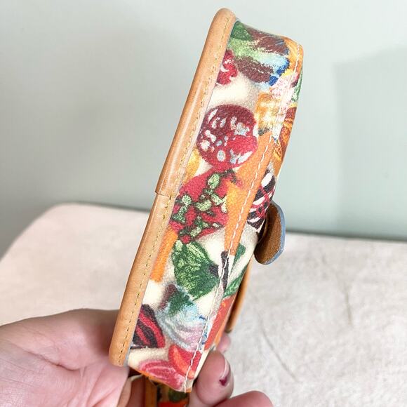 Dooney & Bourke Leather Small Snap Button Candy Wristlet - Picture 7 of 8